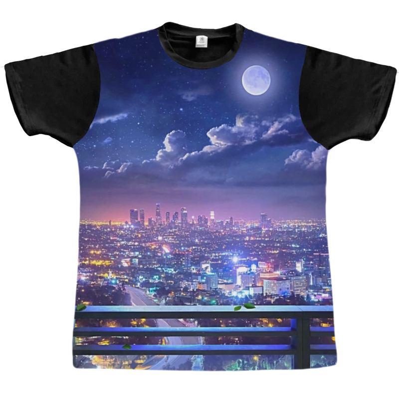 Lofi City Poster Aesthetic Graphic T-shirt | Artistshot