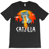 Catzilla T-shirt | Artistshot