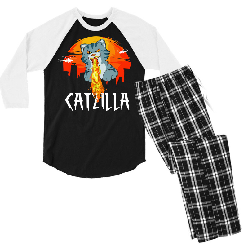 Catzilla Men's 3/4 Sleeve Pajama Set | Artistshot