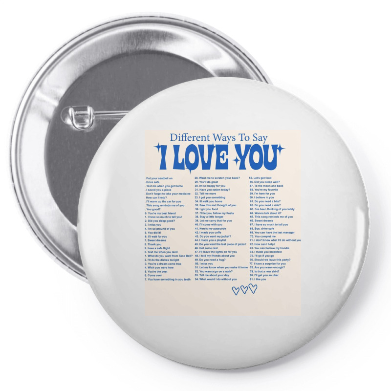 Different Ways To Say I Love You Pin-back Button | Artistshot