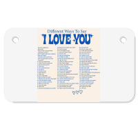 Different Ways To Say I Love You Motorcycle License Plate | Artistshot