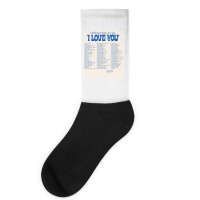 Different Ways To Say I Love You Socks | Artistshot