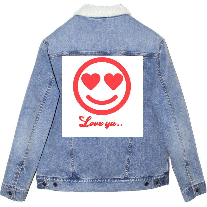 Love Ya  Cool Unisex Sherpa-Lined Denim Jacket by atitikanokok | Artistshot