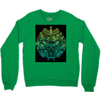 Bugs And Butterflies Green Poster Cute Crewneck Sweatshirt | Artistshot