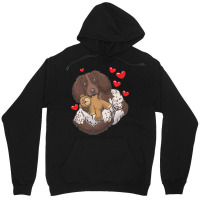 Soft Toy T  Shirt German Spaniel With Stuffed Animal And Hearts T  Shi Unisex Hoodie | Artistshot