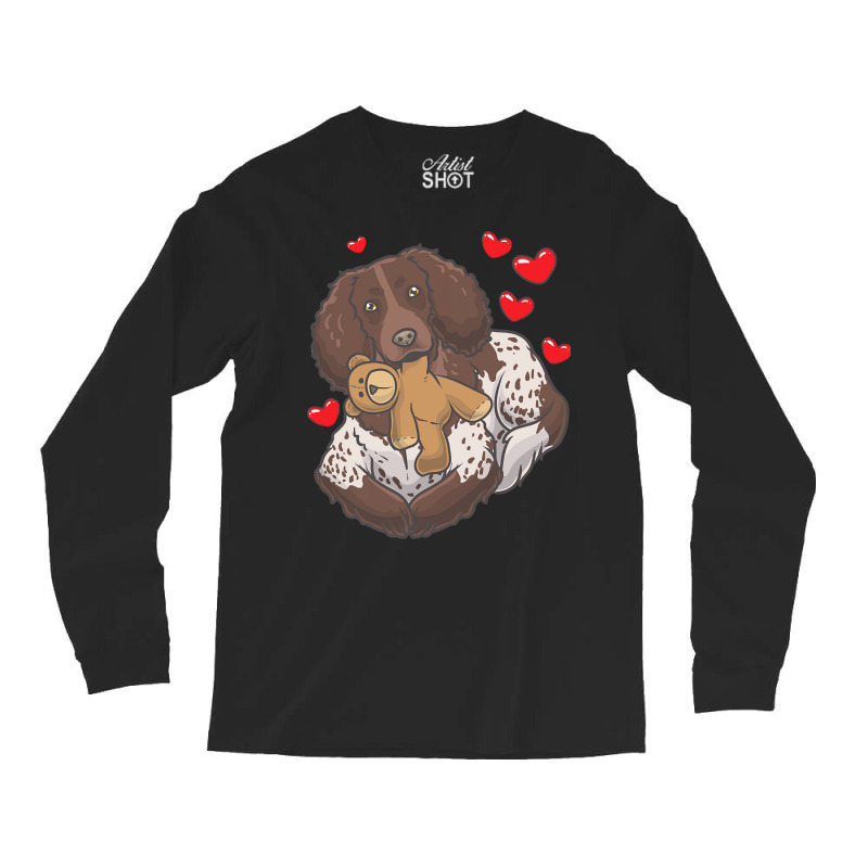 Soft Toy T  Shirt German Spaniel With Stuffed Animal And Hearts T  Shi Long Sleeve Shirts | Artistshot