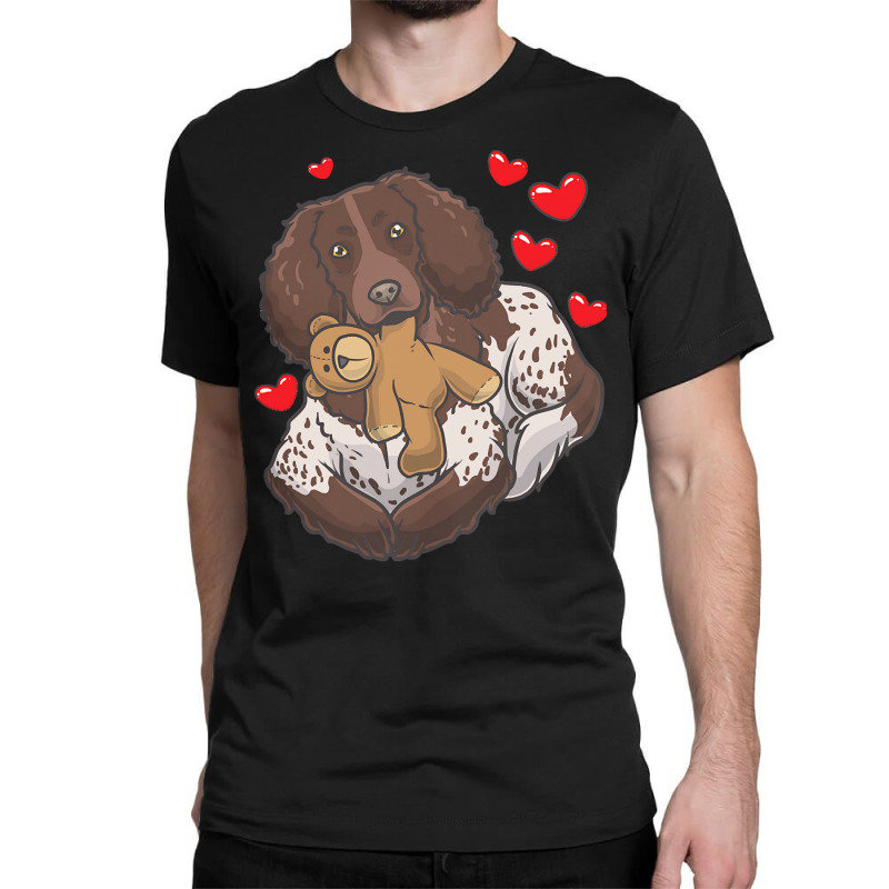 Soft Toy T  Shirt German Spaniel With Stuffed Animal And Hearts T  Shi Classic T-shirt | Artistshot