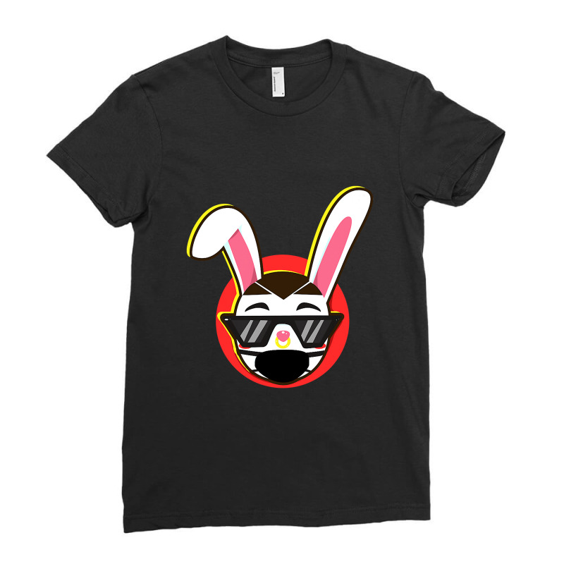 Bad Trap Bunny Face Mask X100  La Cancion Dembow Reggaeton Ladies Fitted T-Shirt by Iribe890 | Artistshot