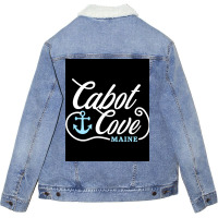 Cabot Cove Poster Hipster Unisex Sherpa-lined Denim Jacket | Artistshot