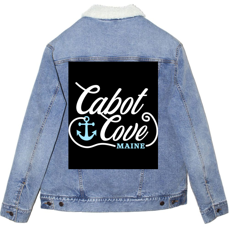 Cabot Cove Poster Hipster Unisex Sherpa-lined Denim Jacket | Artistshot