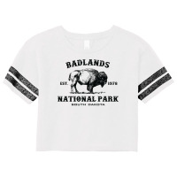 Badlands National Park South Dakota American Bison Souvenir Scorecard Crop Tee | Artistshot