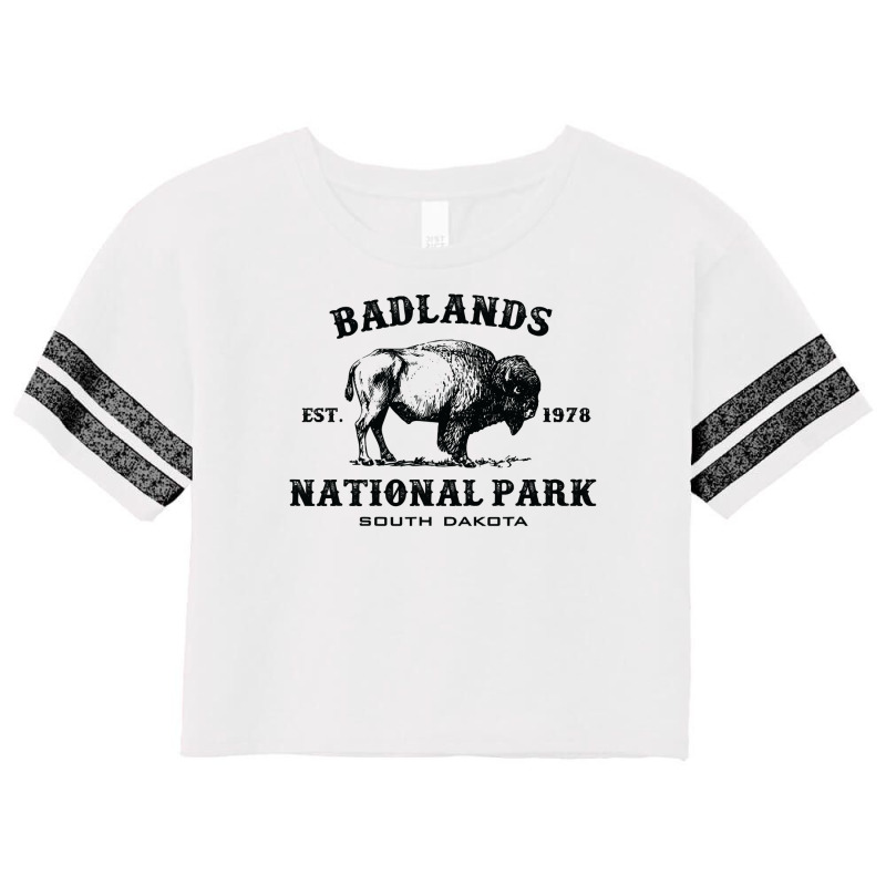 Badlands National Park South Dakota American Bison Souvenir Scorecard Crop Tee by Iribe890 | Artistshot