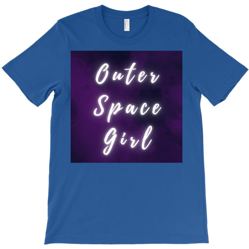 Outer Space Girl Purple V3 Poster 80s T-shirt | Artistshot