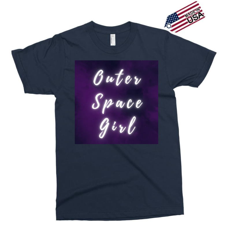 Outer Space Girl Purple V3 Poster 80s Exclusive T-shirt | Artistshot