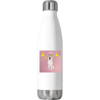 Cute Twinkling Akita Cute Poster Gift Stainless Steel Water Bottle | Artistshot