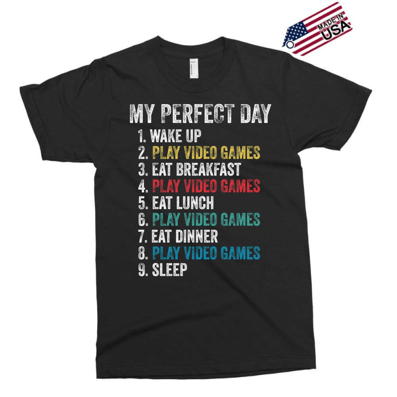 Perfect Day Play Video Games Funny Gamer Gift Classic Tshirt Hippie No Exclusive T-shirt | Artistshot