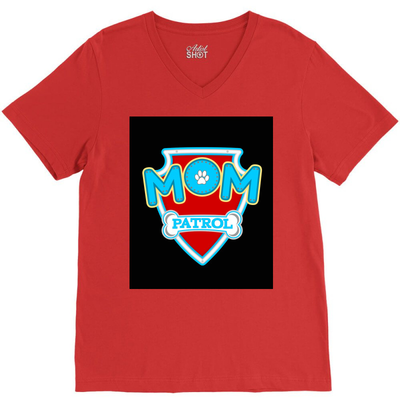 Mom Patrol Poster Trending V-neck Tee | Artistshot