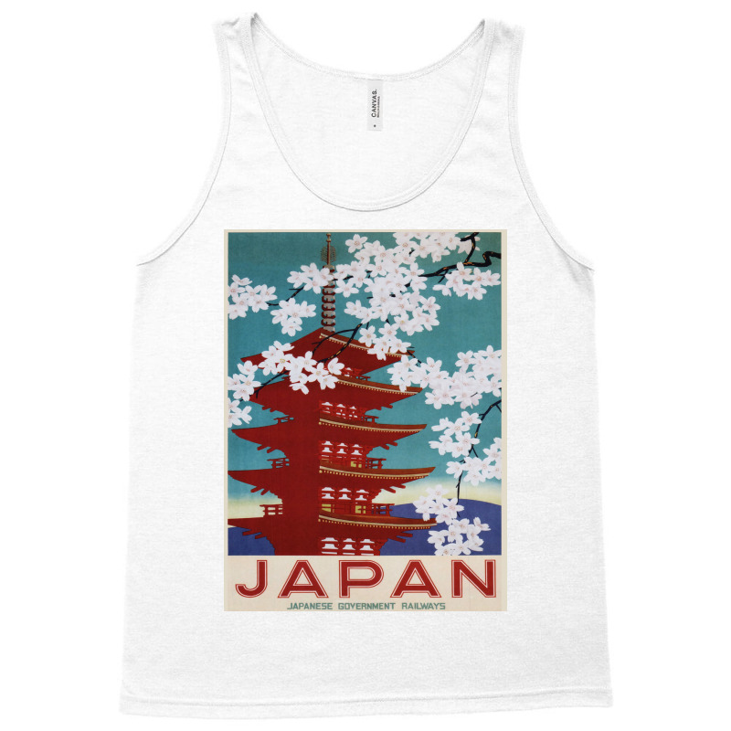 Japan Poster Nature Tank Top | Artistshot