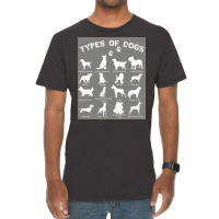 Types Of Dogs Biology Black Tshirt Poster Yellow Vintage T-shirt | Artistshot