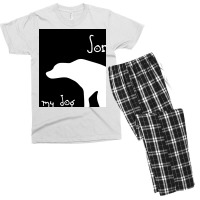 My Dog Was Pooping Poster 80s Men's T-shirt Pajama Set | Artistshot