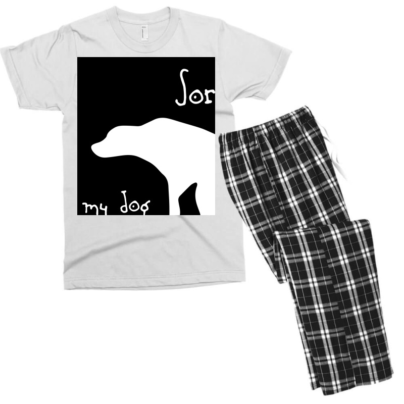 My Dog Was Pooping Poster 80s Men's T-shirt Pajama Set | Artistshot