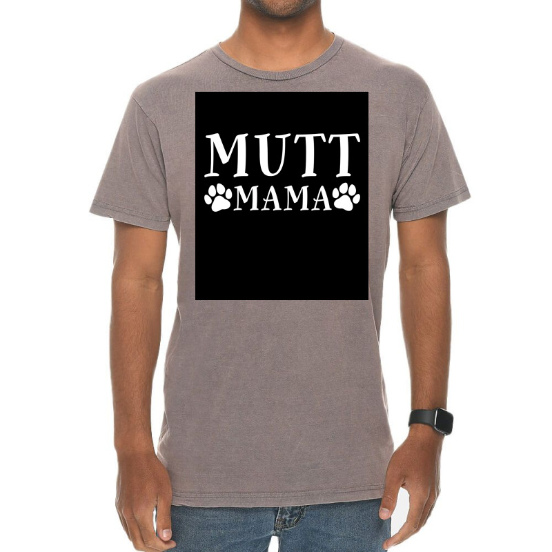 Mutt Mama Rescue Dog Poster Stars Vintage T-Shirt by bebbahctinb | Artistshot