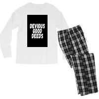 Devius Good Deeds Againt Deviouslick Trend Poster Travel Men's Long Sleeve Pajama Set | Artistshot