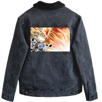 Katekyo Hitman Reborn Poster Vintage Unisex Sherpa-lined Denim Jacket | Artistshot