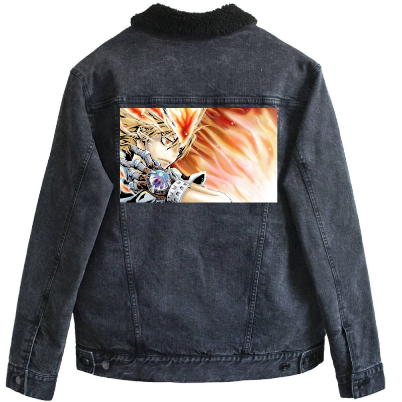 Katekyo Hitman Reborn Poster Vintage Unisex Sherpa-lined Denim Jacket | Artistshot