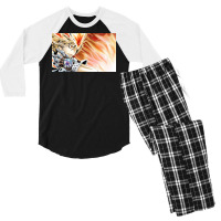 Katekyo Hitman Reborn Poster Vintage Men's 3/4 Sleeve Pajama Set | Artistshot