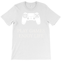 Play Games Enjoy Life V2 Blue Active Tshirt Summer T-shirt | Artistshot