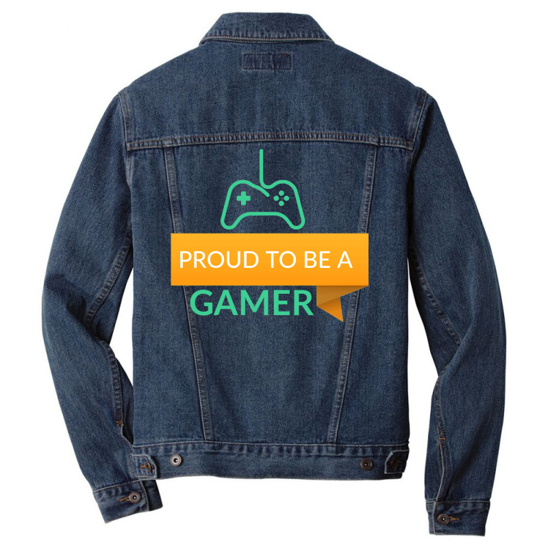 Proud To Be A Gamer Classic Tshirt Aesthetic Men Denim Jacket | Artistshot