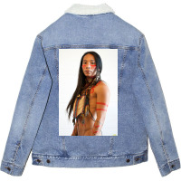 The Warrior Poster Humor Unisex Sherpa-lined Denim Jacket | Artistshot