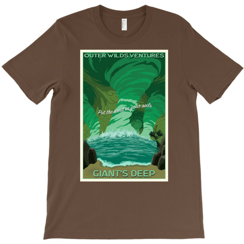 Outer Wilds Giantx27s Deep Travel Poster Poster T-Shirt by bebbahctinb | Artistshot