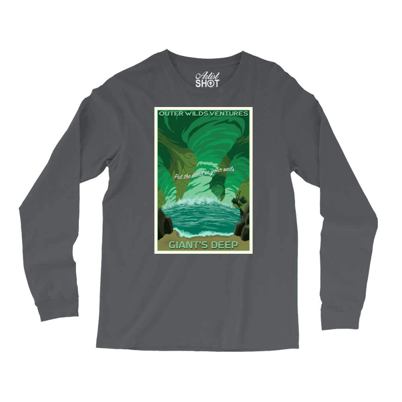 Outer Wilds Giantx27s Deep Travel Poster Poster Long Sleeve Shirts by bebbahctinb | Artistshot