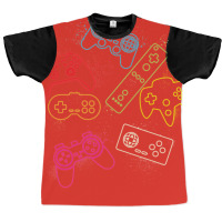 Retro Game Controller Collage Video Gamer Design Classic Tshirt Quote Graphic T-shirt | Artistshot