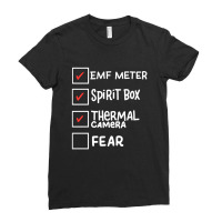 Ghost Hunting Paranormal Investigator Emf Meter Phasmophobia Ladies Fitted T-shirt | Artistshot