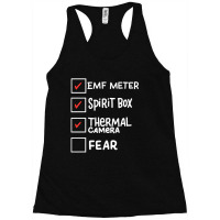 Ghost Hunting Paranormal Investigator Emf Meter Phasmophobia Racerback Tank | Artistshot