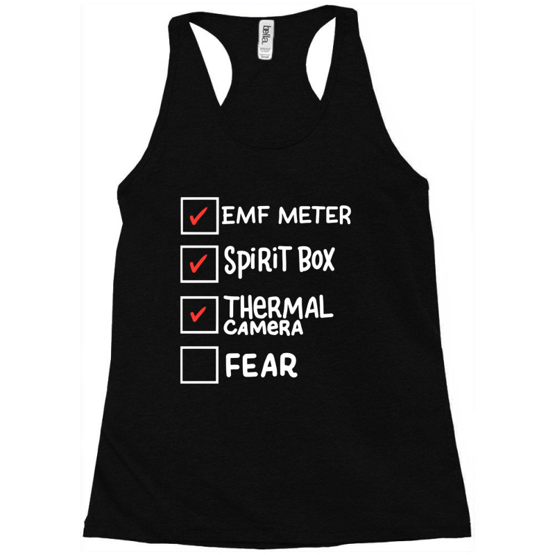 Ghost Hunting Paranormal Investigator Emf Meter Phasmophobia Racerback Tank by ReenaKonicek | Artistshot