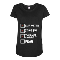 Ghost Hunting Paranormal Investigator Emf Meter Phasmophobia Maternity Scoop Neck T-shirt | Artistshot