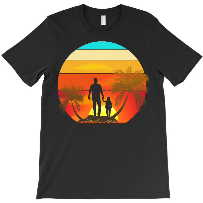 Father And Son Vintage T  Shirt Father And Son Vintage Sunset T  Shirt T-shirt | Artistshot