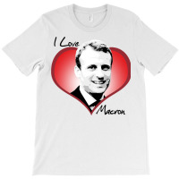 I Love Macron Fitted  80s T-shirt | Artistshot