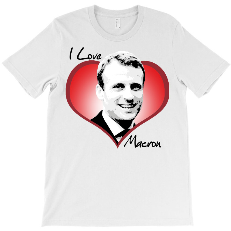 I Love Macron Fitted  80s T-shirt | Artistshot