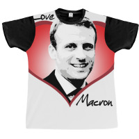 I Love Macron Fitted  80s Graphic T-shirt | Artistshot