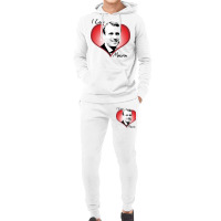 I Love Macron Fitted  80s Hoodie & Jogger Set | Artistshot