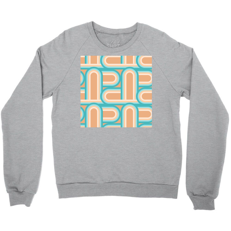 Vintage Abstract Circle Children Template  70s Crewneck Sweatshirt | Artistshot