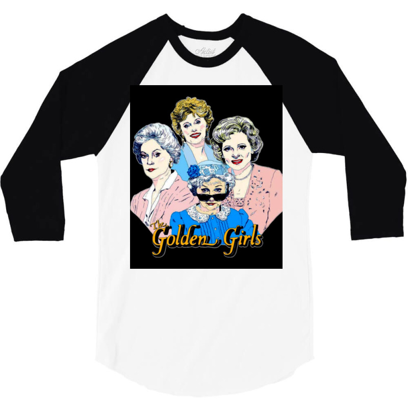 Goldengirls Classic Poster Hippie Travel 3/4 Sleeve Shirt | Artistshot