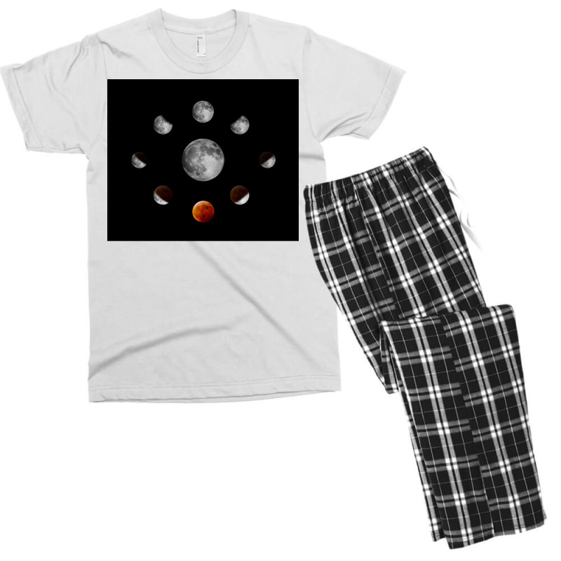 Spectacular Eclipse Stages Poster Travel Men's T-shirt Pajama Set | Artistshot