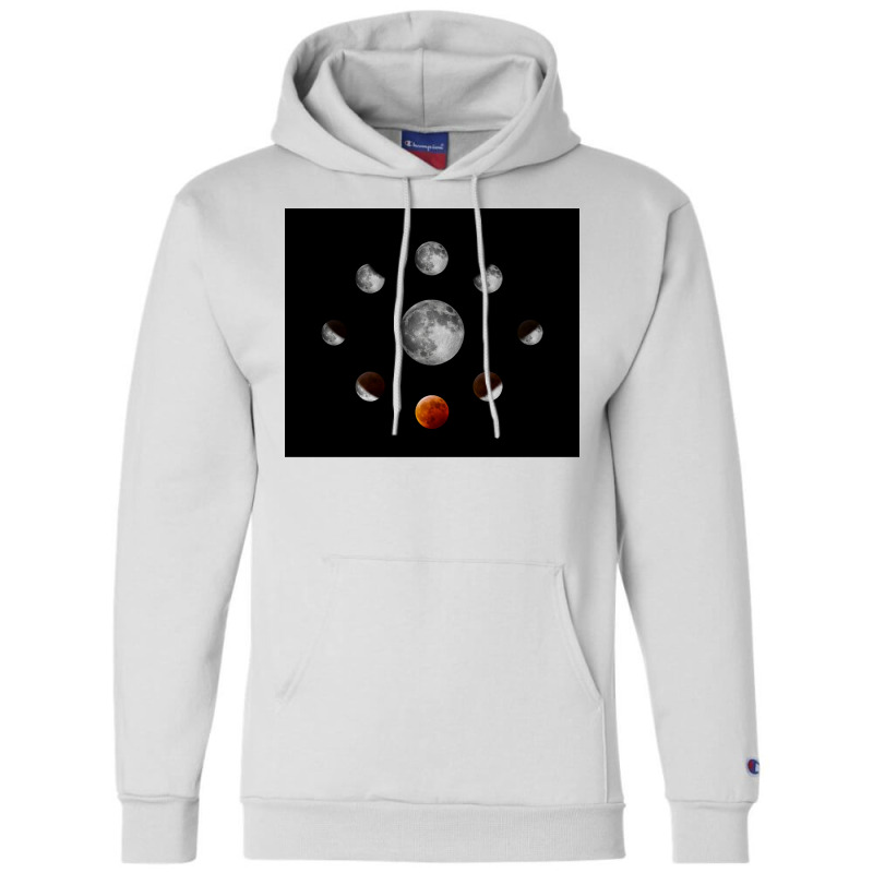 Spectacular Eclipse Stages Poster Travel Champion Hoodie | Artistshot