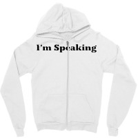 Im Speaking   Blue Zipper Hoodie | Artistshot